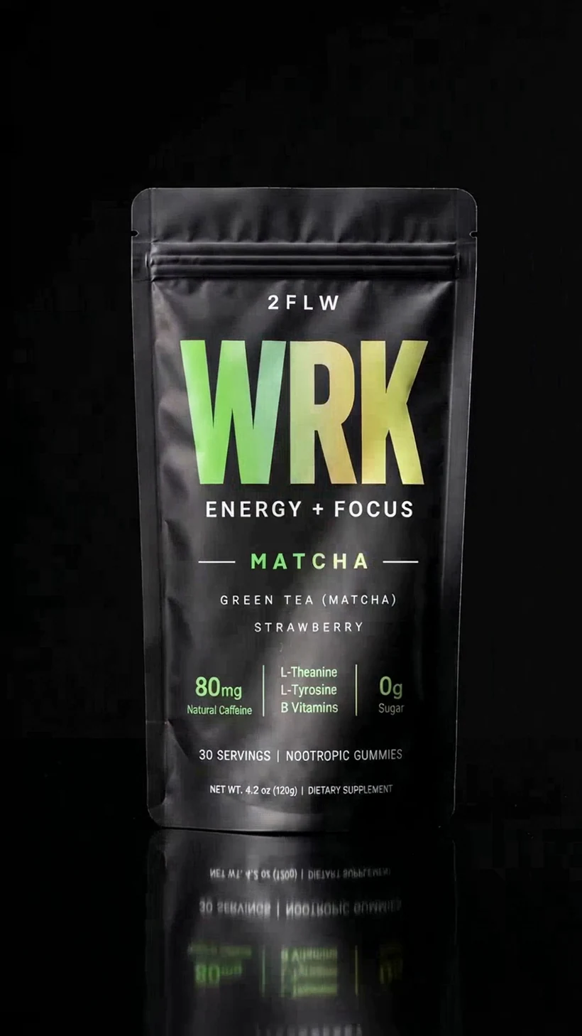 WRK Energy + Focus Gummies — Matcha pouch